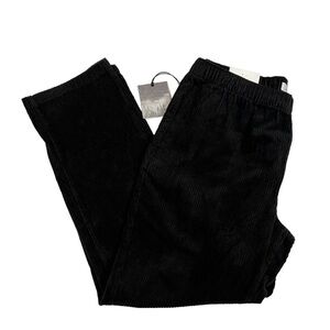 Onia Jumbo Corduroy Pull-on Pants Black